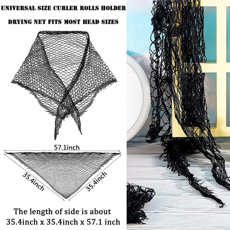 Прочная хлопковая сетка для волос с хорошей воздухопроницаемостью, эффективная женская треугольная сетка для волос, универсальная сетка для сна для женщин