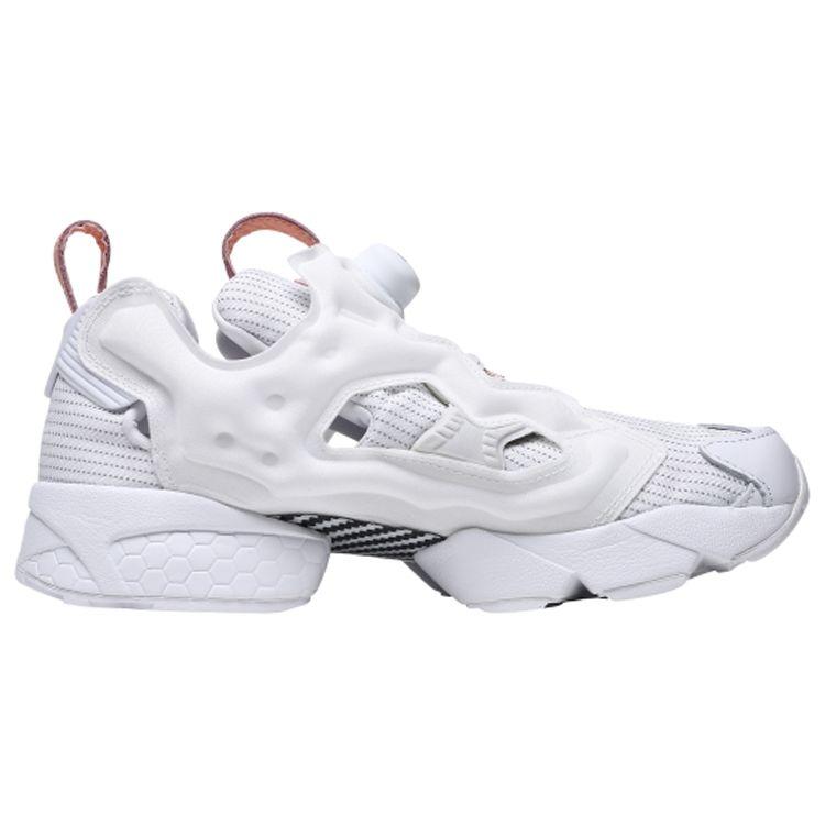Reebok Instapump Fury Скругленный носок Низкие повседневные кроссовки для бега Унисекс кроссовки Облачно-белые DV4591