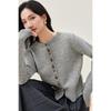 Shangdubila Women's Elegant Loose Fit Long-Sleeve Knitted Cardigan