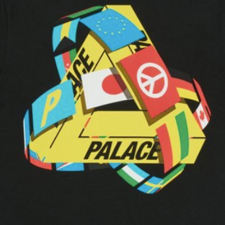 Palace Футболка с тремя флагами P20TS090