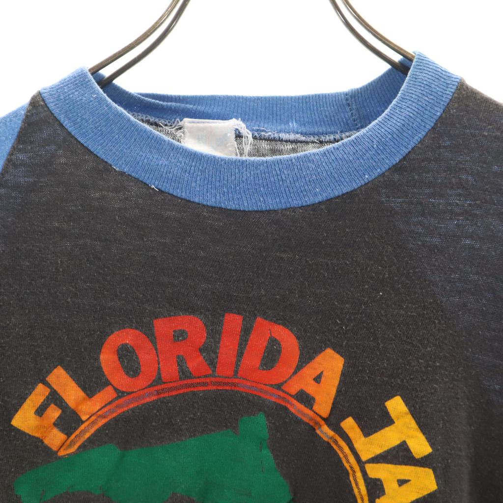 SPORT-ONE 80-е Винтажная Пакистанский хлопок FLORIDA JAM Футболка с рукавом три четверти Мужская Б/У