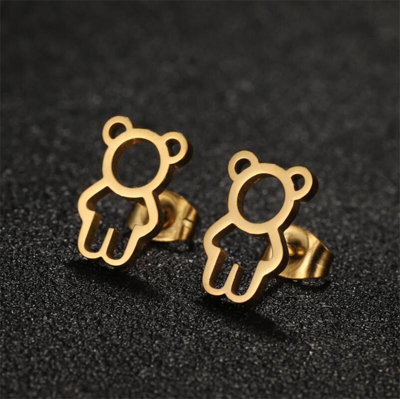 Simple Design Sun Totem Stud Earrings Women Irregular Fan Shaped Stainless Steel Thorn Earings Party Trendy Jewelry Best Gifts