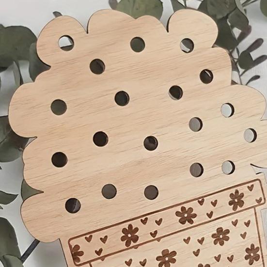 1/2/3Pcs Wooden Flower Arrangement Board DIY Handmade Flower Holder Nature Floral Plant