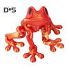 3D-печатная магнитная лягушка, шарнирная лягушка с подвижными суставами, гибкая игрушка для снятия стресса в виде животного для домашнего офиса, холодильника, украшения стола