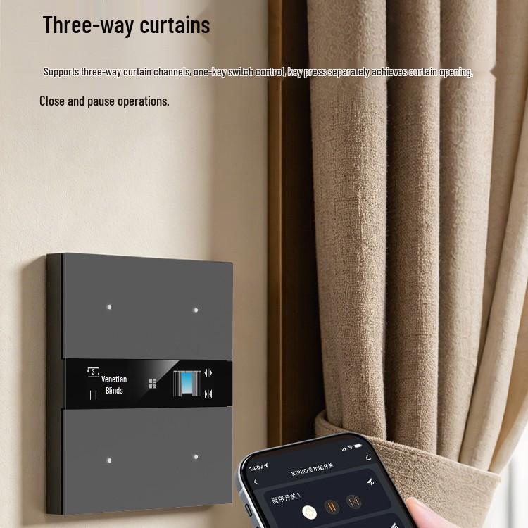 Graffiti Zigbee X1: Многофункциональный сенсорный выключатель для диммирования, управления переменным током, шторами и сценами (5-в-1)