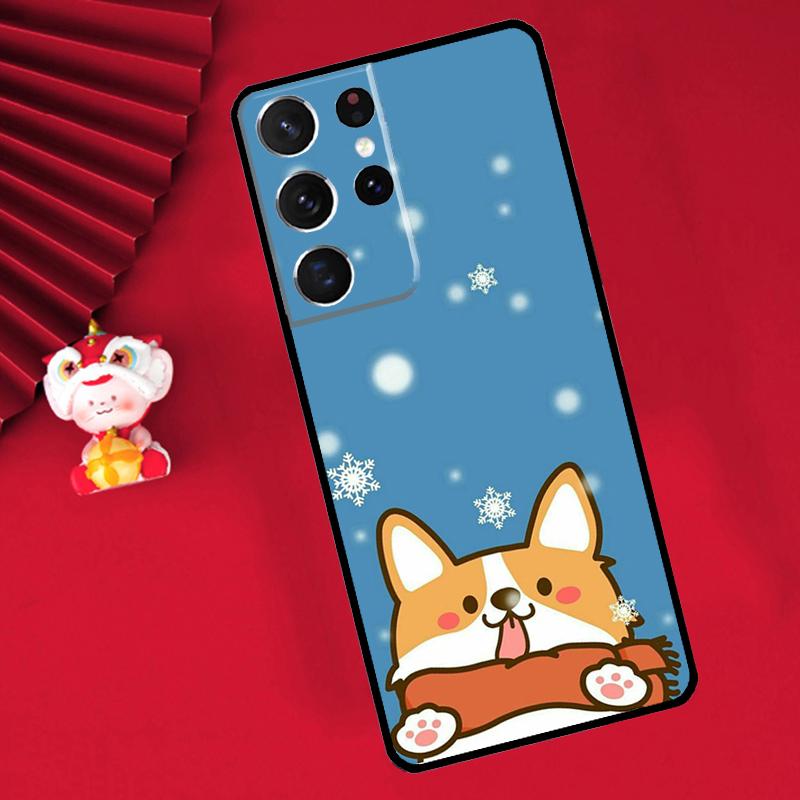 Милый мультяшный чехол Корги для Samsung Galaxy S25 S26 Ultra S21 S22 S20 S23 S24 Ultra Plus S10 S25 FE Чехол Funda