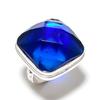 London Blue Topaz Gemstone Handmade 925 Sterling Silver Jewelry Ring Size 7 P7W64