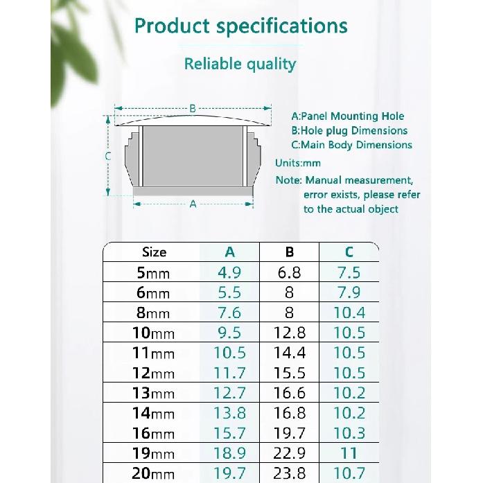 Round Plastic Cover Furniture Snap Hole Plug Panel Hole Plug Drilling Screw Furniture Hole Plug Anti-Theft Door Hole 35mm 38mm