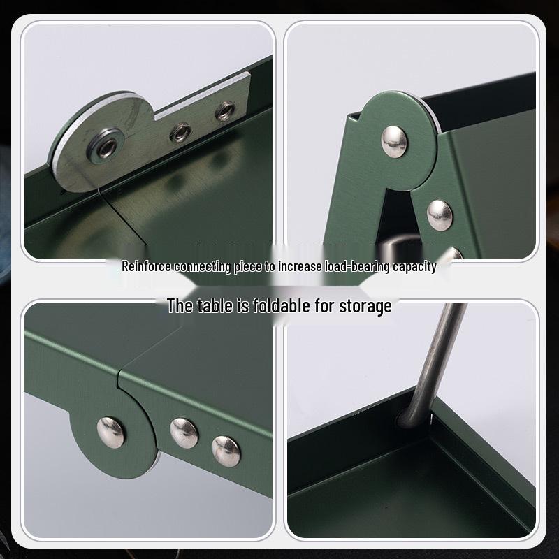 Ультралегкий складной алюминиевый туристический стол: Портативный, компактный, идеально подходит для барбекю и отдыха на природе.