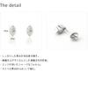 Cloud-Jewelry PSE-4 Простые и Нежные Миндалевидные Одиночные Серьги-Гвоздики для Женщин [Деревянная Подарочная Коробка в Комплекте] Серебро 925 pse-4