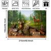 LS Jungle Advance Backdrops Kids Baby Cake Smash Photography Child Adult Photcall Forest Animals Giraffe Elk Backgrounds