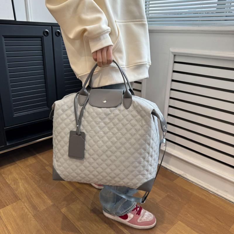 Ielgy Diamond Short-distance Travel Bag Large-capacity Travel Luggage Bag Clothes Storage Bag Dry Wet Separation Yoga Gym Bag