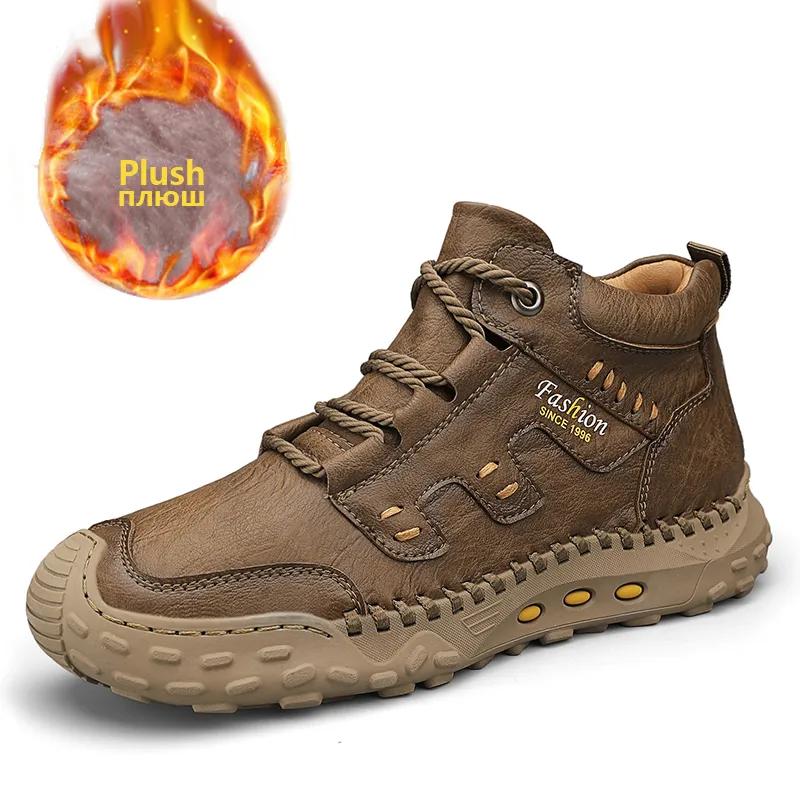 Модная мужская обувь из кожи, повседневная, модная, мотоциклетная обувь, мокасины, скалолазание, отдых, тренд, походы, роскошь, мягкая, износостойкая, ручная работа