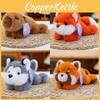 Capybara Husky Sloth Fox Raccoon Animal Plush Toy Doll Kids Room Gift Decoration