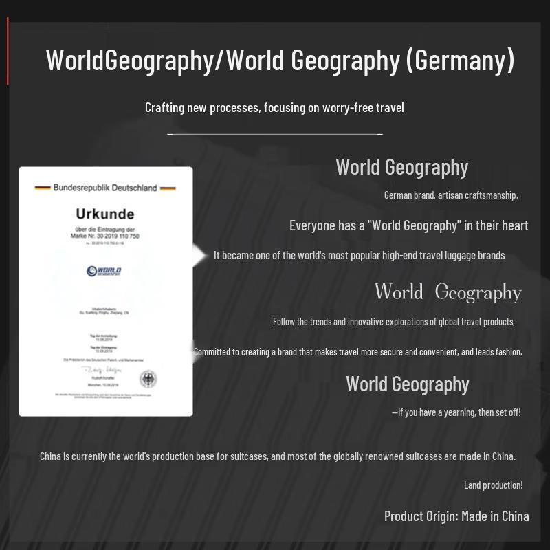 World Geography Vintage Genuine Leather Laptop Briefcase