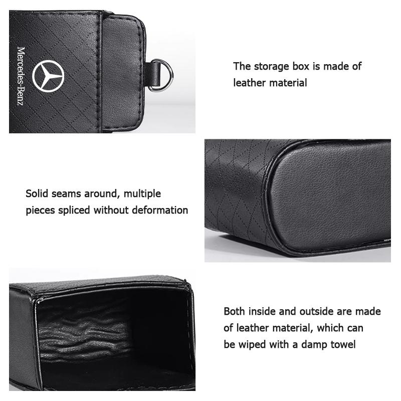 Universal Car Air Vent Organizer Box Storage Bag Phone Holder For Mercedes Benz W211 W124 W176 W177 C180 C200 C260 C300 GLC CLE