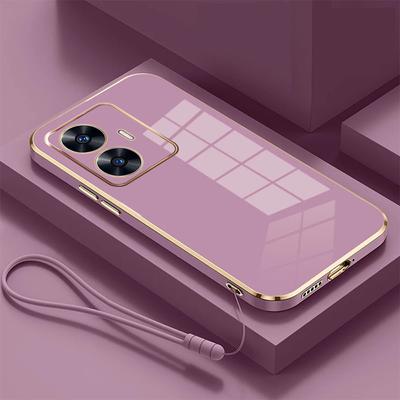 Чехол для Realme 12 OPPO Realme C67 10 11ProPlus C67 C55 C53 C35 C33 C31 C30 C30S C21, роскошная противоударная задняя крышка с квадратным покрытием