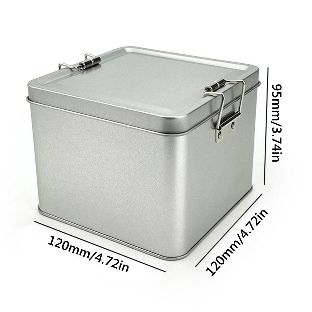 120*120*95мм Металлическая коробка для хранения Разноцветная конфетница Прочная защелка Жестяная коробка Контейнер для денег