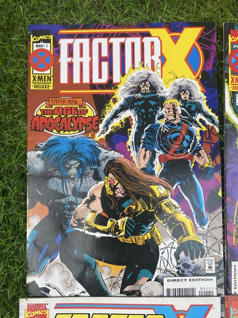 [USED] American comics Factor X 1-4 complete set X-men Spiderman Marvel