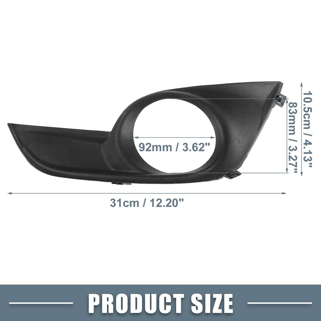 ABSOPRO Fog Light Grille Cover Left and Right Compatible with Nissan Altima 2013 2014 1 Pair Trim, Side, 2015, Black,