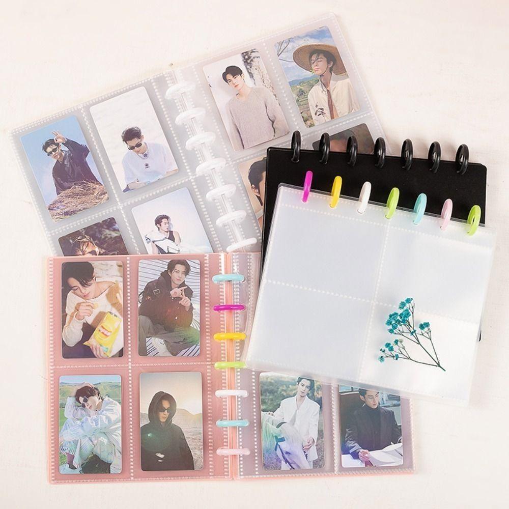 Multi-pockets Photo Album Kpop Loose-leaf Binder New Idol Cards Collect Book  Star Chaser