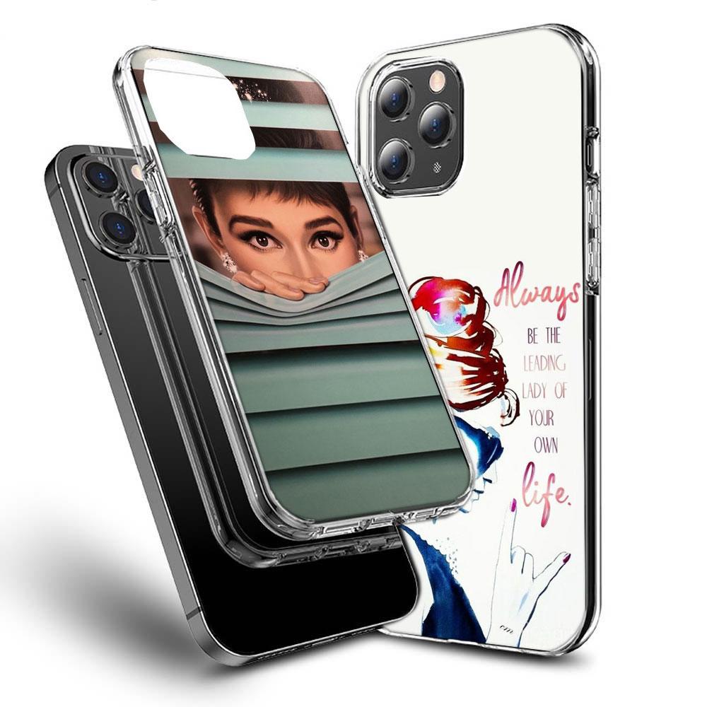 Чехол для телефона с Одри Хепберн для Iphone 16E 15 Pro 14 Plus 17E 16 17 Pro Max Air 11 12 13 Mini Ударопрочный Capa Милый Чехол TPU Cl