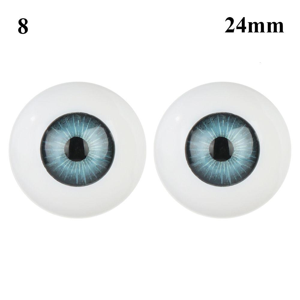 1 пара 24 мм 30 мм DIY Для BJD куклы Акриловые глаза Изготовление кукол Поделки Кукольный глаз Безопасная игрушка для животных