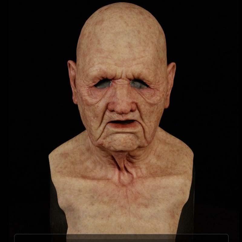 New Halloween product: Old man mask, old man and old woman headgear for holiday costumes Cos Funny props