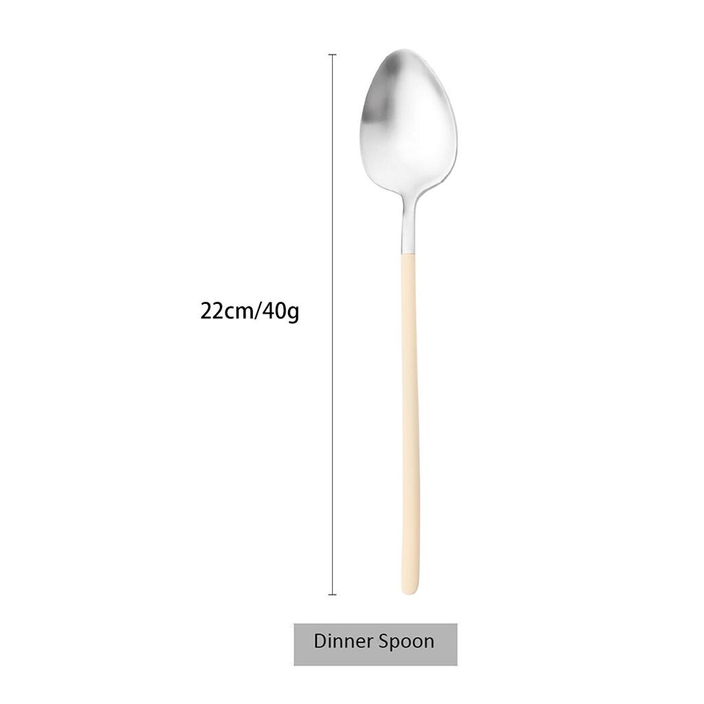 Silver Cutlery Set Dinnerware Knife Cake Fork Tea Spoon Flatware Chopsticks Kitchen Tableware Silverware