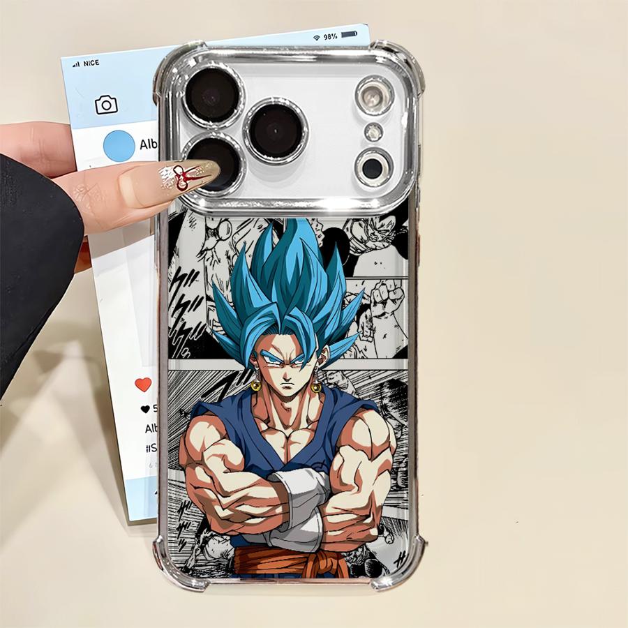 Чехол для iPhone 13 12 11 Pro Max 16e 16 15 14 Plus 17 Air Мягкий чехол Dragon Ball