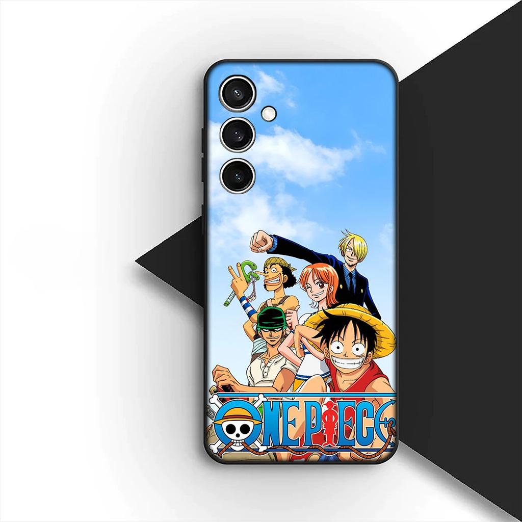 for Samsung Galaxy S10 S8 S9 Plus A33 A34 A31 70 A71 A72 Note 20 9 8 S10E Phone Case One Pieces Luffy Roronoa Zoro Jinbe Sanji