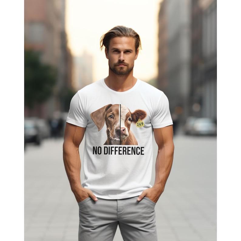 Футболка активистов-веганов с надписью «Антивидизм без разницы, идеи подарков для любителей телят и собак» на растительной основе для футболки «Освобождение животных»