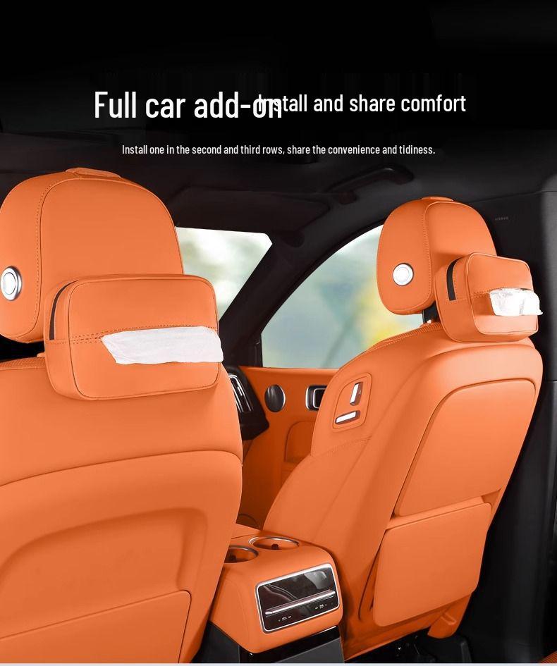 Original Color Tissue Box for Ideal L7/L8/L9 Headrest - Car Tissue Dispenser