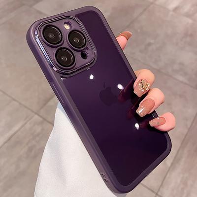 Роскошный мягкий силиконовый противоударный чехол-бампер для IPhone 14 Plus 13 12 11 Pro Max, прозрачное защитное стекло для камеры, принципиально