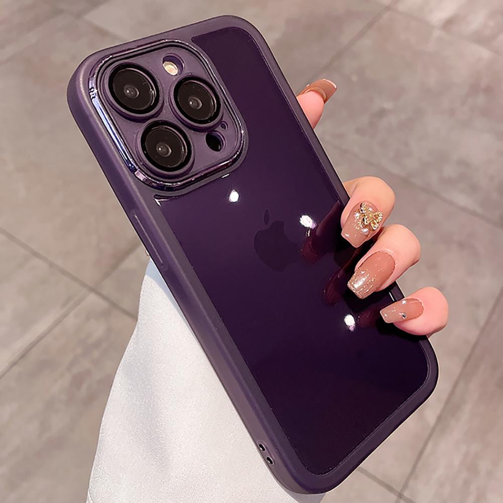 Роскошный мягкий силиконовый противоударный чехол-бампер для IPhone 14 Plus 13 12 11 Pro Max, прозрачное защитное стекло для камеры, принципиально