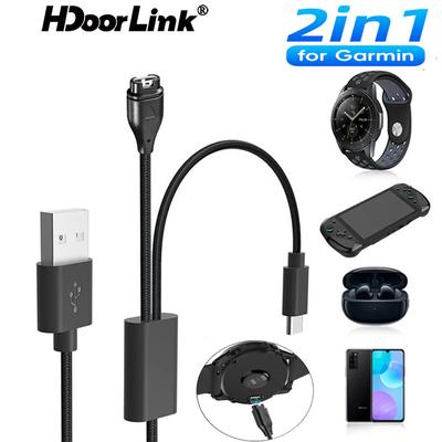 HdoorLink 2 в 1 USB Type-C зарядный кабель для iPhone 15 держатель данных зарядное устройство адаптер док-станция кронштейн для умных часов Garmin Fenix ​​7 7S 7X