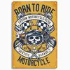 Рожден, чтобы ездить Мотоциклетные Жестяные Таблички, Ретро Металлическая Табличка, Винтажный Настенный Декор, Гараж, Бар, Мужская Пещера, Декоративная Тарелка