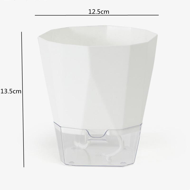 Цветочный горшок для растений с самополивом, прозрачный посадочный горшок, бассейн для хранения воды, садовые принадлежности, домашний декор FU