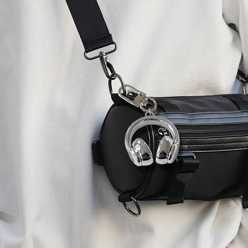 1 шт. Брелоки DIY Аксессуары Подвески для сумки Милые 3D Форма наушников Y2K Украшение Креативные Подвески для мобильного телефона Смешные Разноцветные