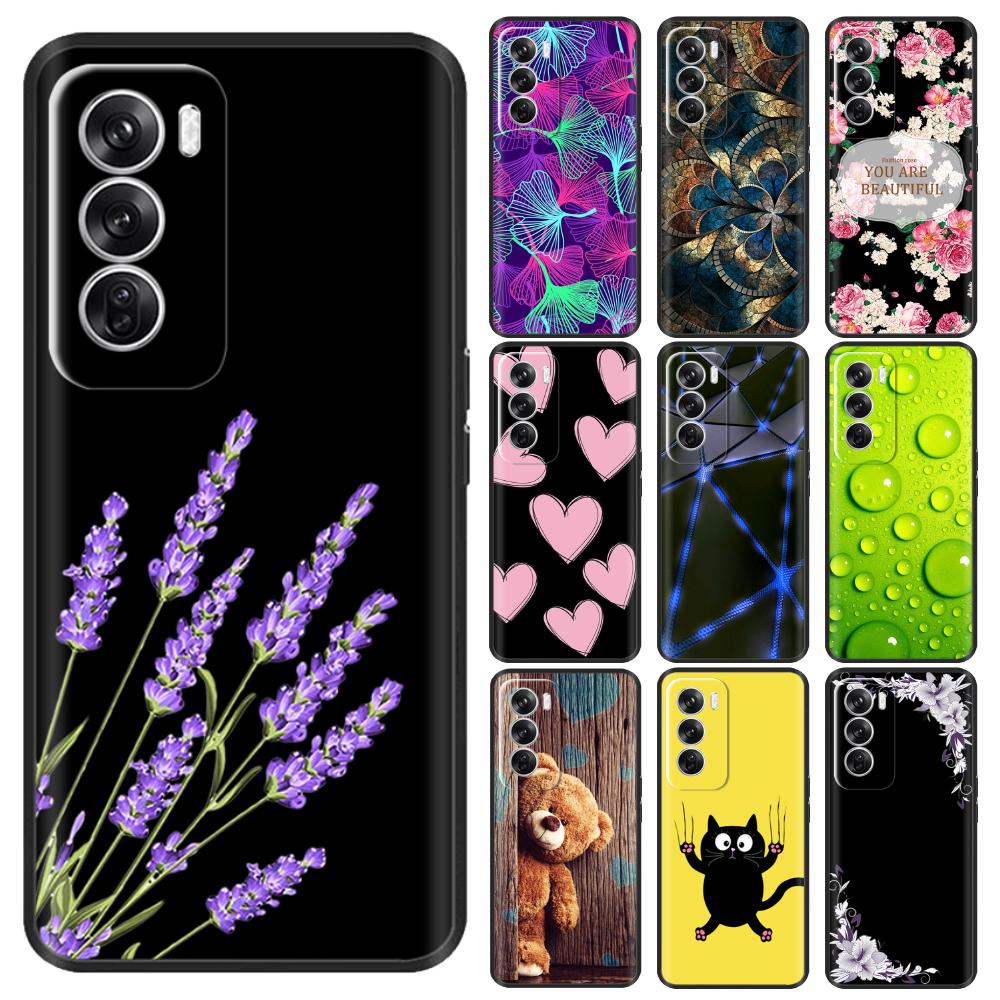 Phone Case For Oppo Reno12 Pro 5G Case Bumper Cute Cartoon Soft Silicone Back Cover For Oppo Reno 12 5G Fundas reno 12 Pro Coque