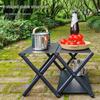 Portable Outdoor Folding Multi-Layer Picnic Table & Storage Rack
