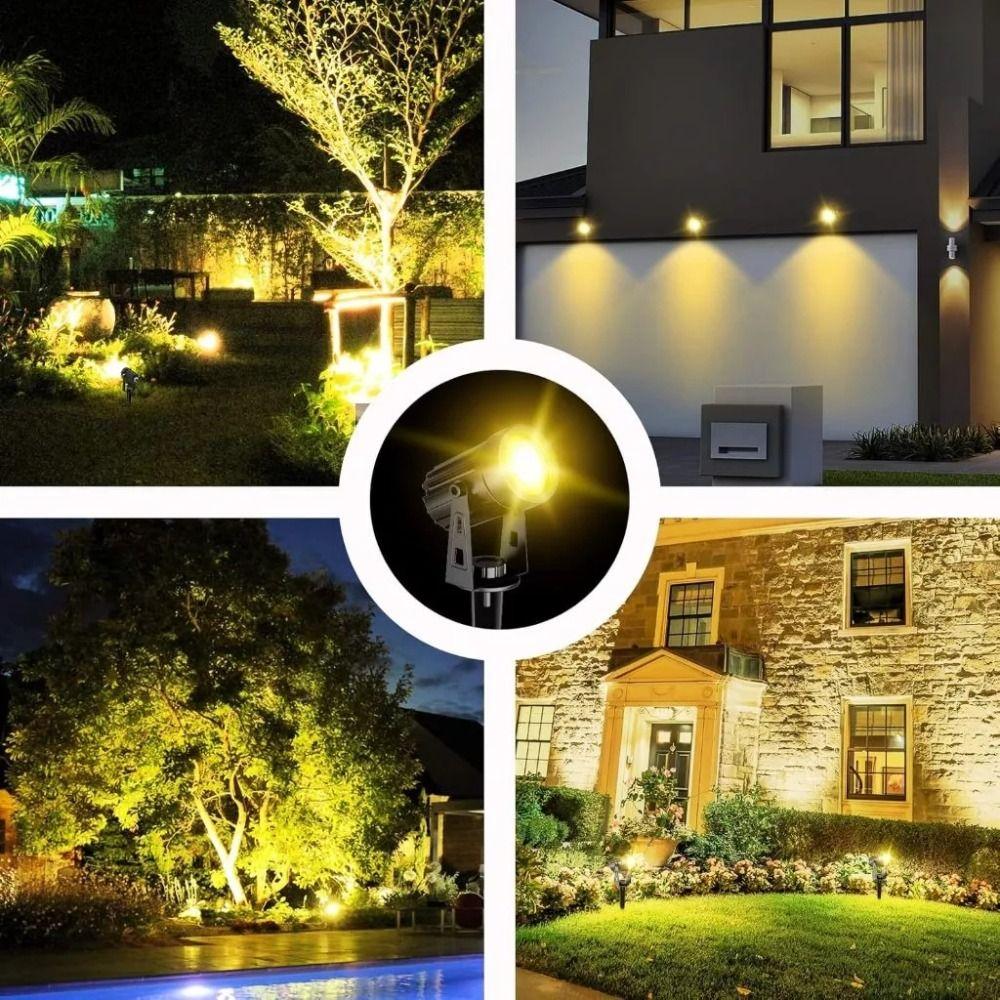 Solar Powered Solar Landscape Lights 4 In 1 Garden Lawn Lamp Decoration Solar Spotlights  Outdoor