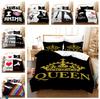 3D King and Queen Bedding Set Couple Room Duvet Cover 2/3pcs Holiday Gift AU210 * 240 Full Size Romantic Love Quick Drying Soft Home Textile