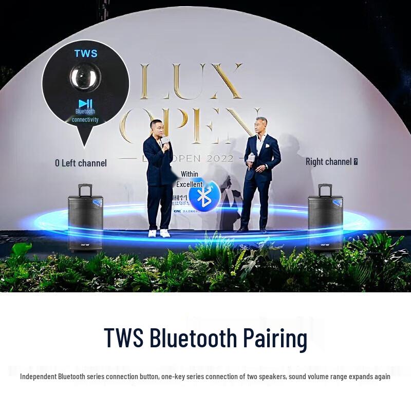 SAST ST-1509 Высокомощный Bluetooth уличный караоке-динамик-тележка