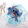 Stitch, Floral Themed Automatic Opening and Closing Umbrella, Brightly Colored 8-rib Portable Umbrella, Suitable for Men and Women, A Perfect Gift for