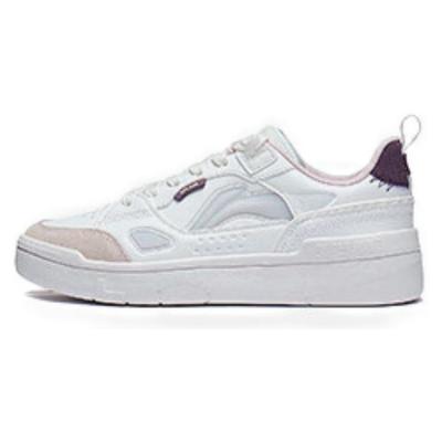Li Ning Common 80s модные удобные универсальные нескользящие износостойкие низкие кроссовки для скейтбординга женские кроссовки Off-White AGCT228-2