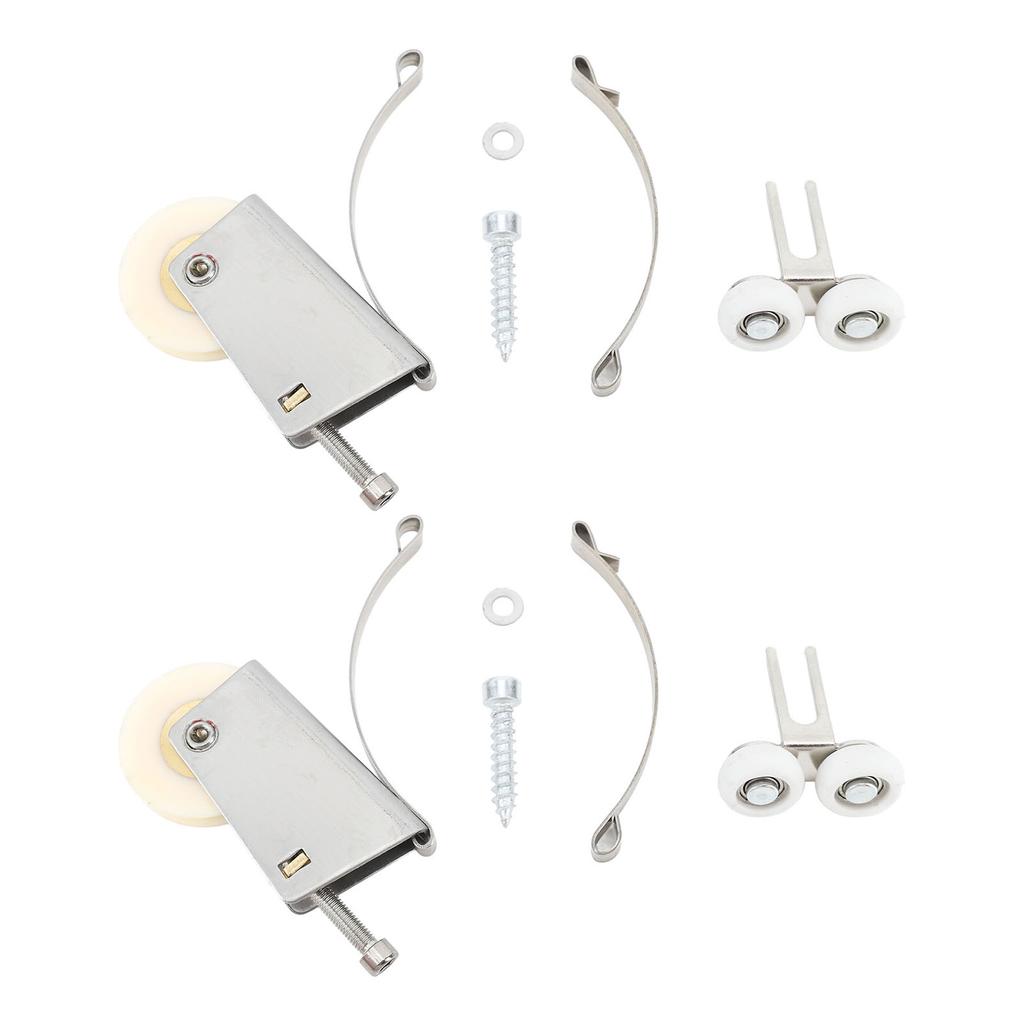 2Set Cabinet Sliding Door Window Roller Pulley Stainless Steel Sliding Door Window Roller Pulley