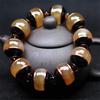 20mm Natural Agate Chalcedony Inlaid Beaded Bracelet Chinese Style Handmade Unisex Jewelry Gift