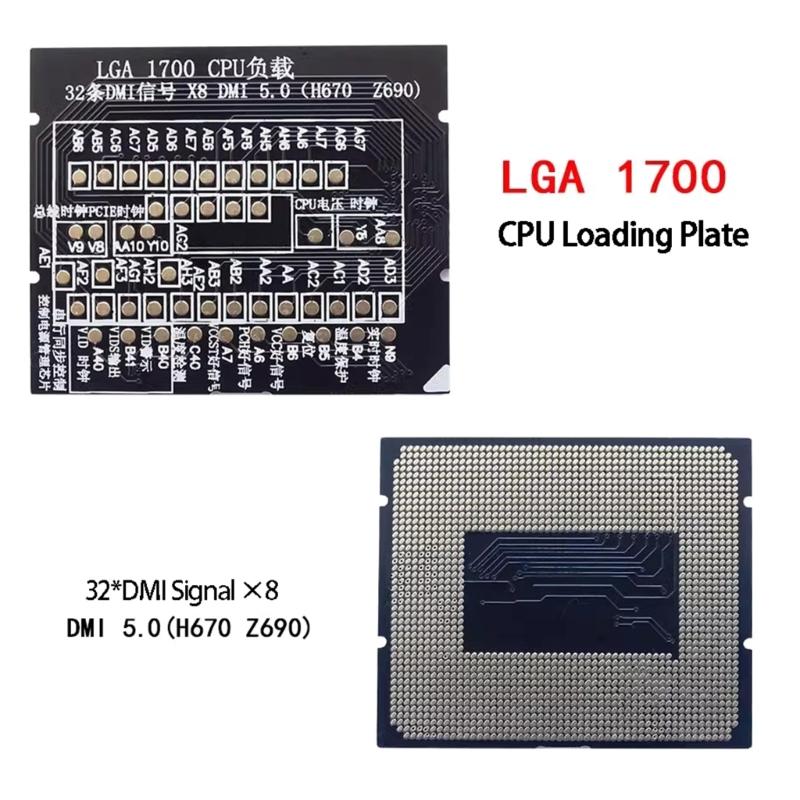 Настольный CPU Socket LGA 1700 X8 DMI 5.0 H670 Z690 Тестер CPU Заглушка Нагрузки Фейковая Нагрузка со Светодиодным Индикатором Ремонтная Плата