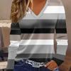 Coded Women's Fashion Women's V-Neck Long Sleeve T-Shirt